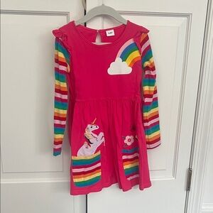 Colorful Unicorn Rainbow Kids Dress